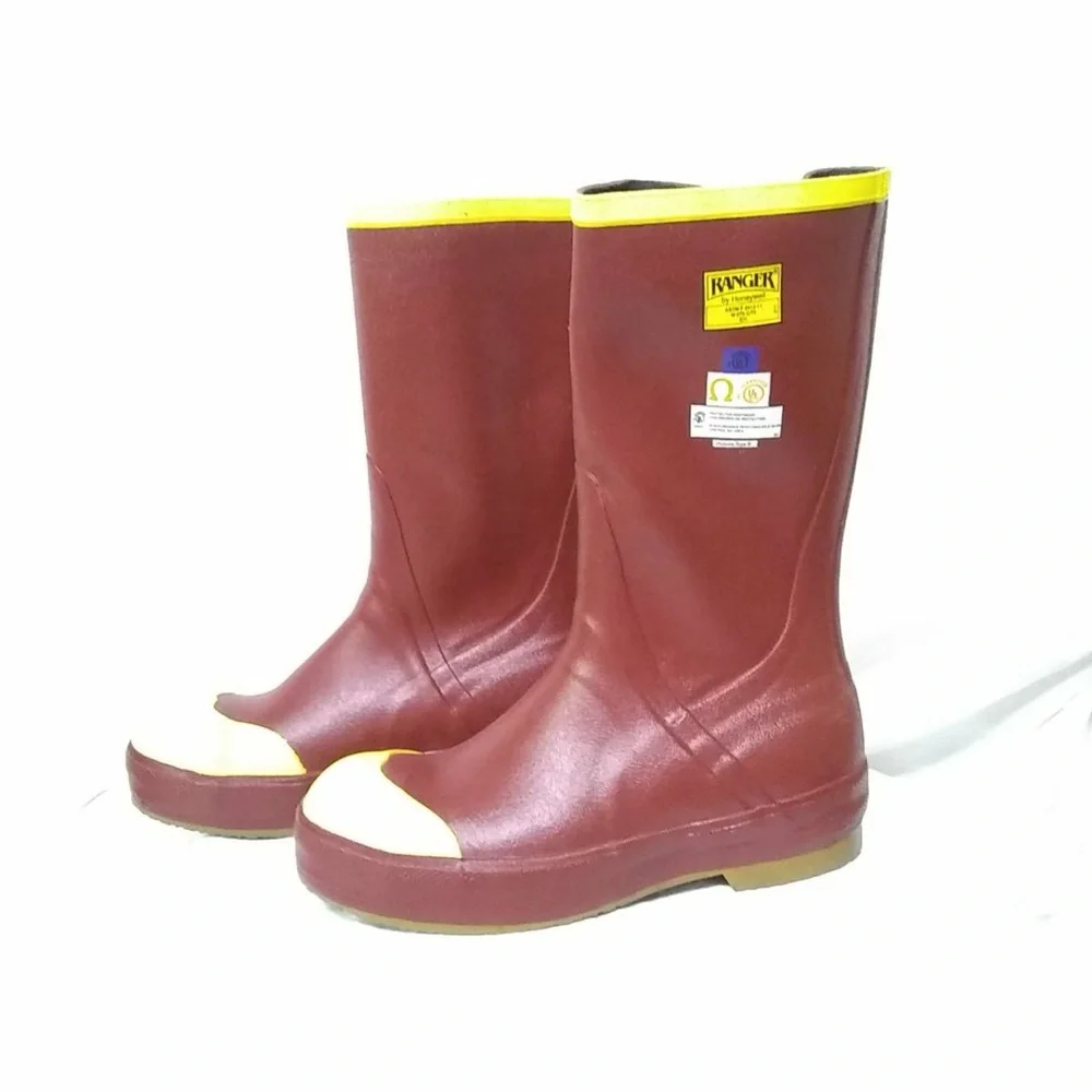Ranger By Honeywell Mens Boots Rubber ASTM F 2413-11  Steel Toe  Size 6